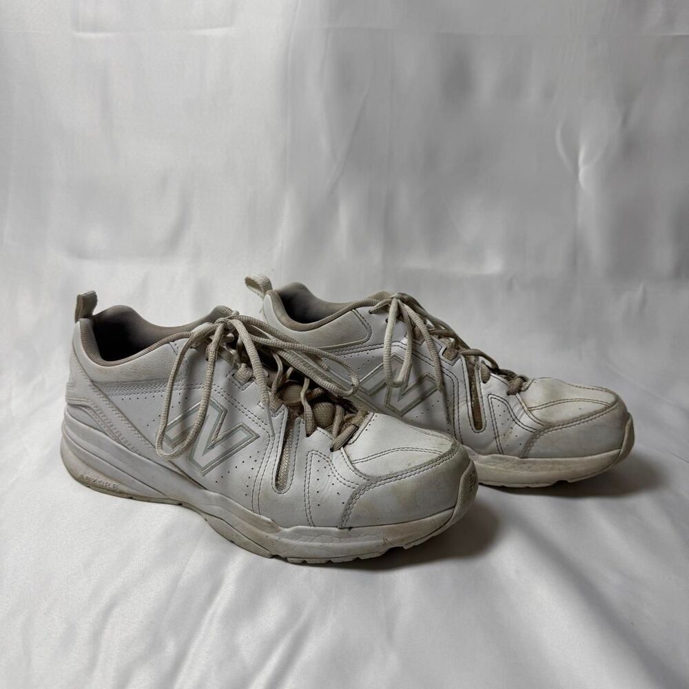 New-balance Men's White and Grey Trainers